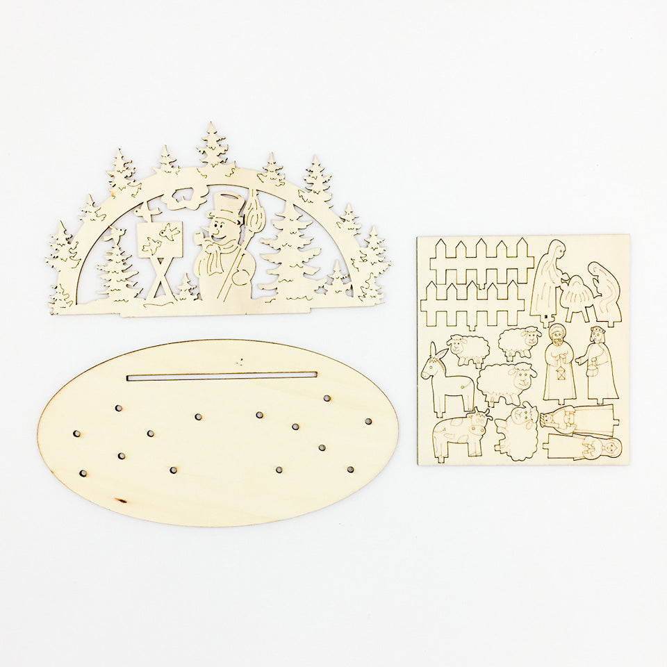  Christmas Creative Table Wood DIY Decoration | Nicro Party