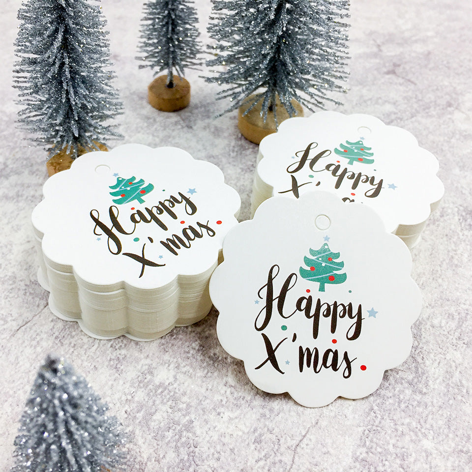 100 PCS Christmas Paper Tags | Nicro Party