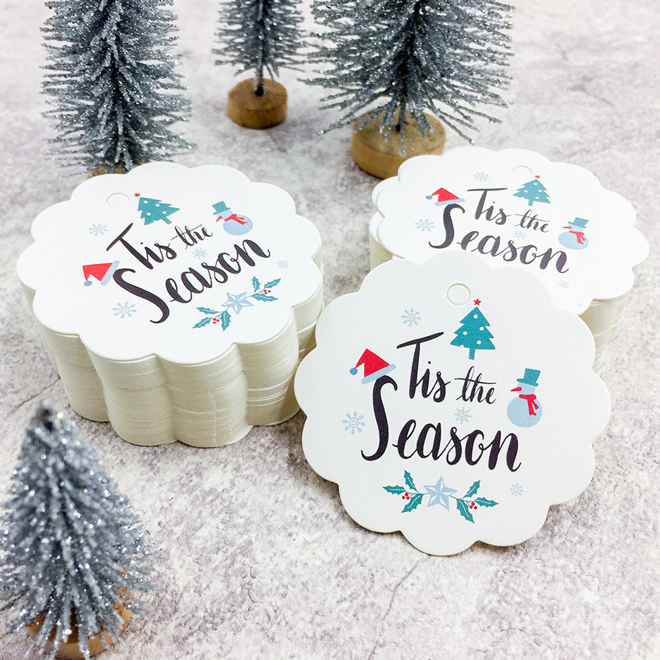 100 PCS Christmas Paper Tags | Nicro Party