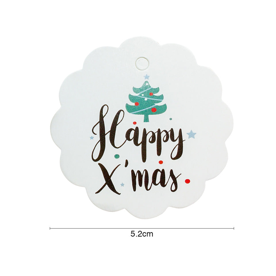100 PCS Christmas Paper Tags | Nicro Party