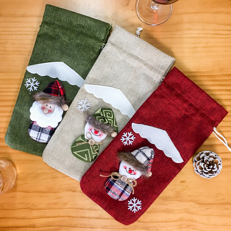 Christmas Wine Bottle Cover