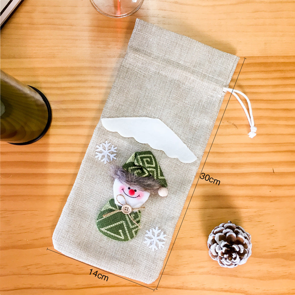 Christmas Wine Bottle Cover