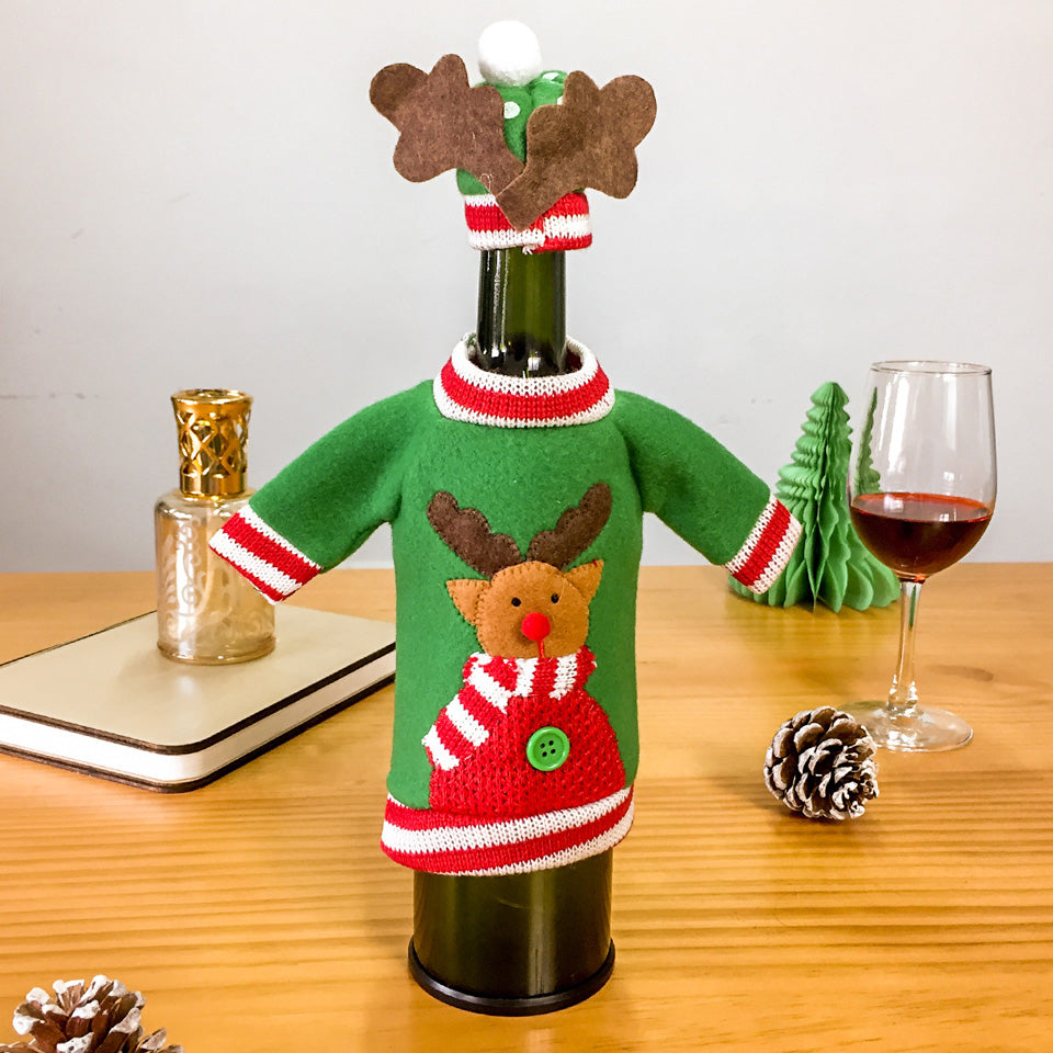 Christmas Wine Bottle Cover