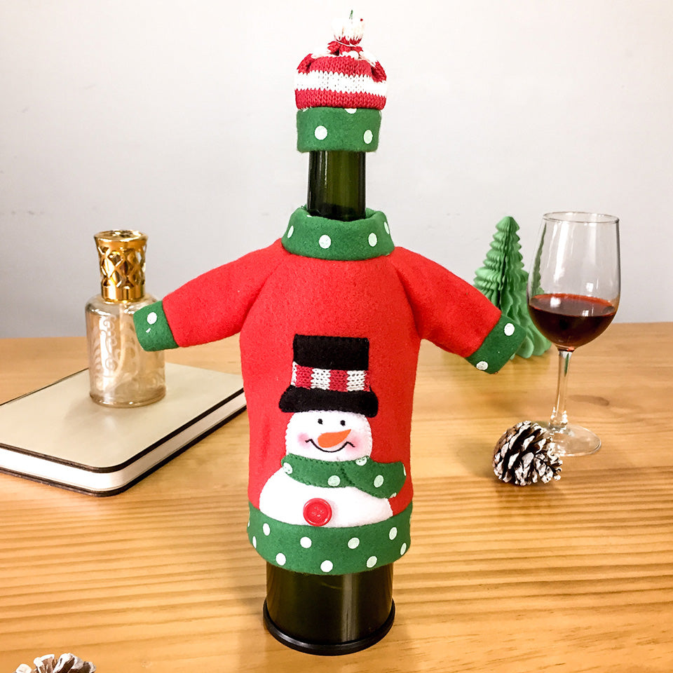 Christmas Wine Bottle Cover