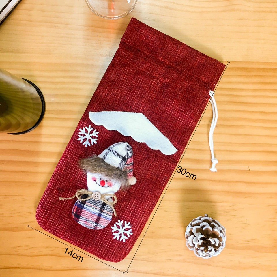 Christmas Wine Bottle Cover