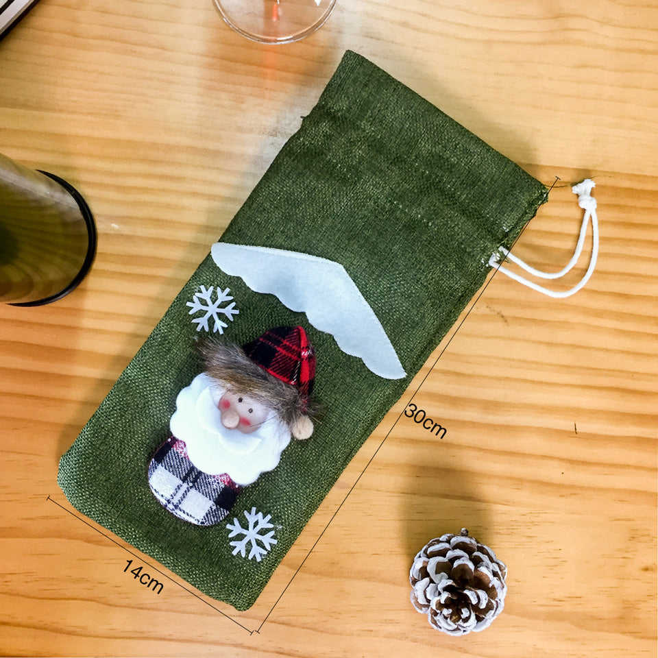 Christmas Wine Bottle Cover