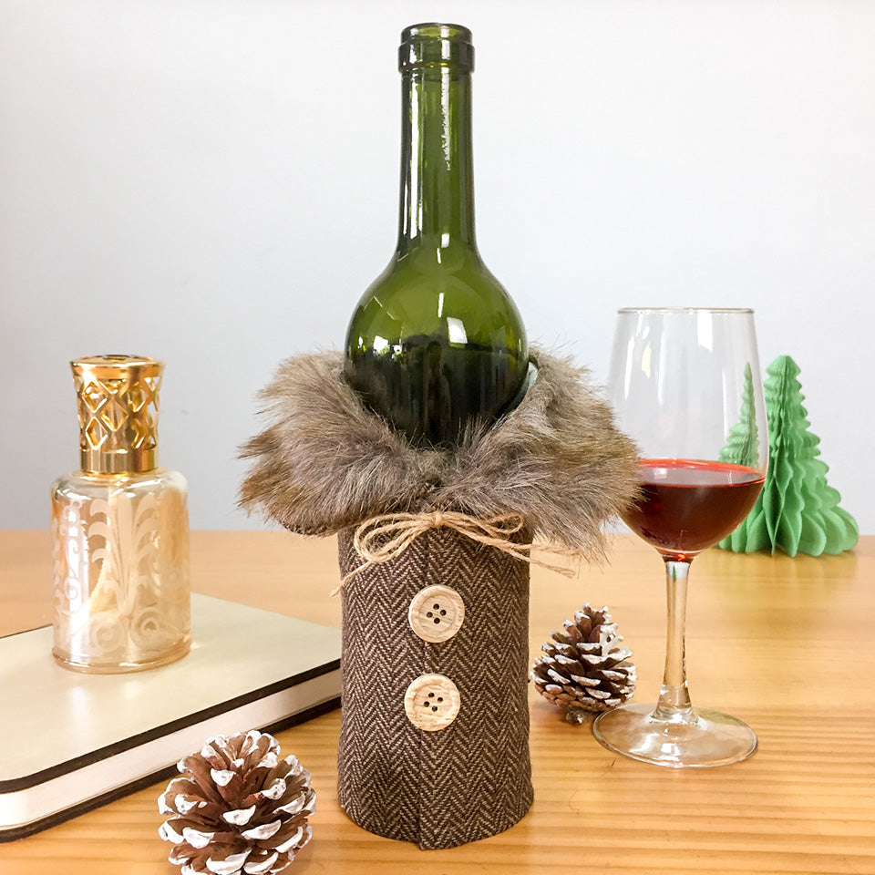 Christmas Wine Bottle Cover