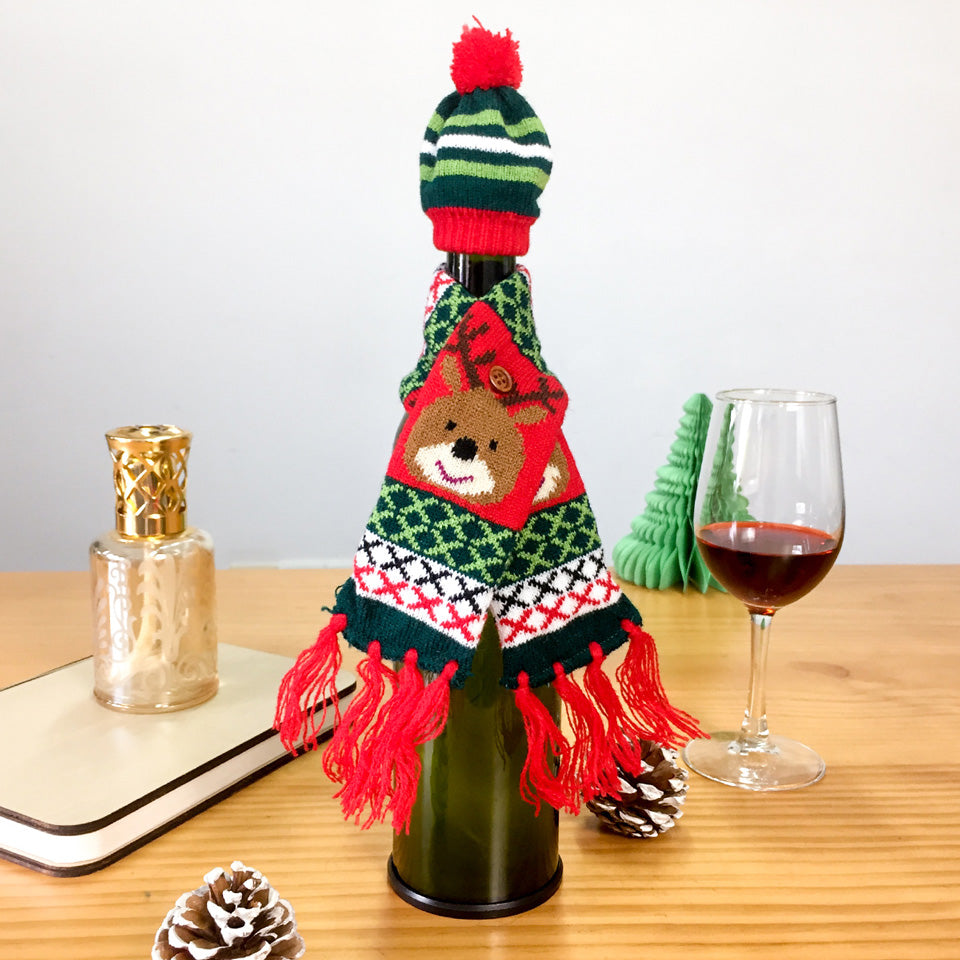 Christmas Wine Bottle Cover