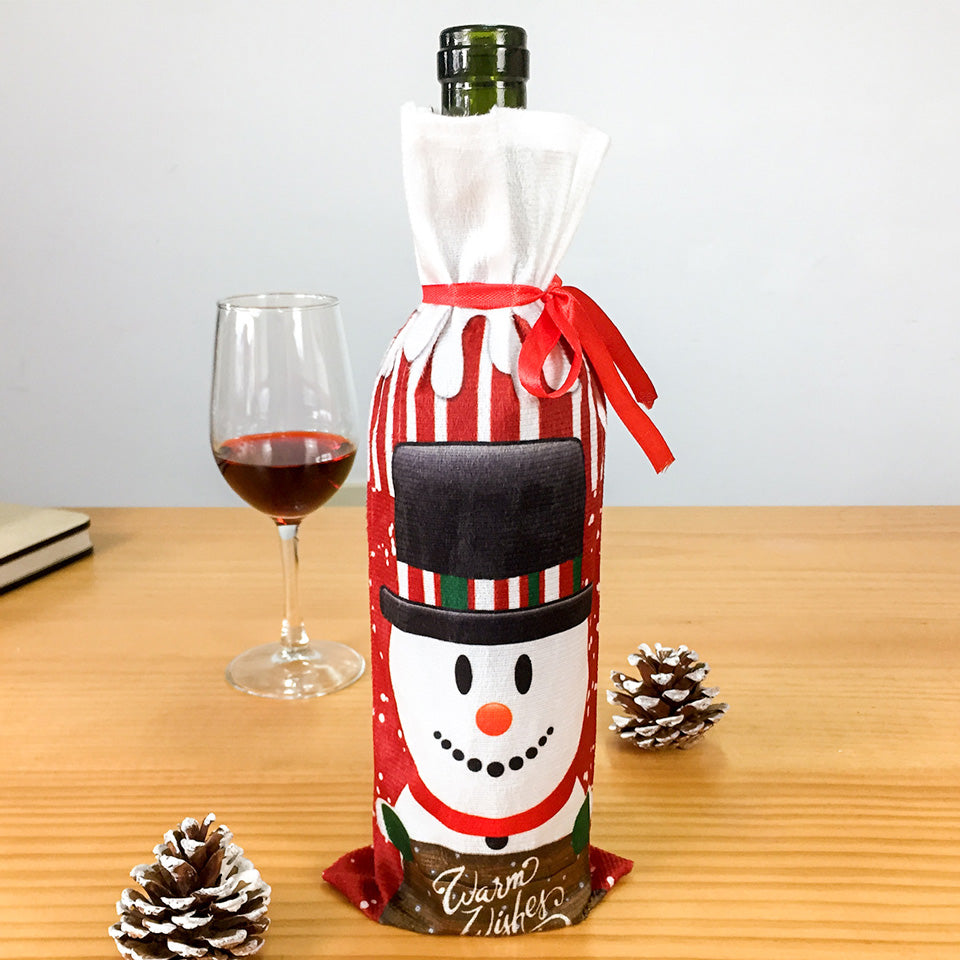 Christmas Wine Bottle Cover