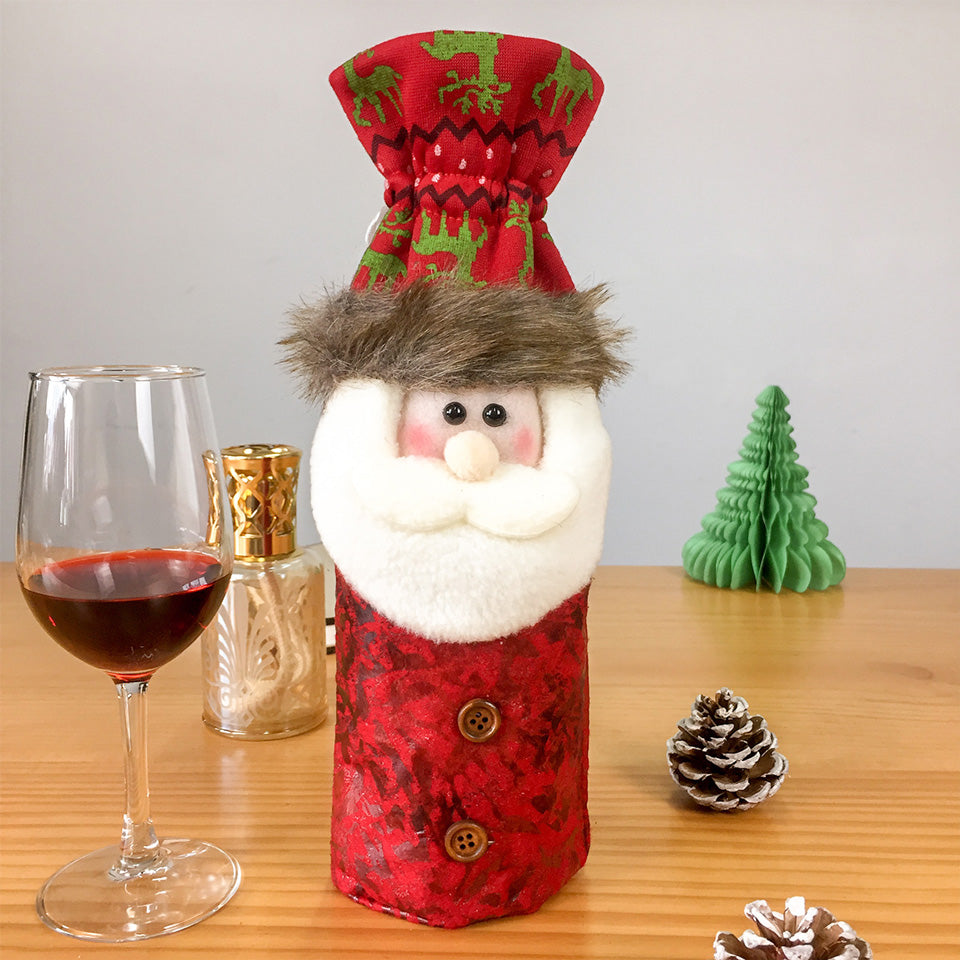 Christmas Wine Bottle Cover