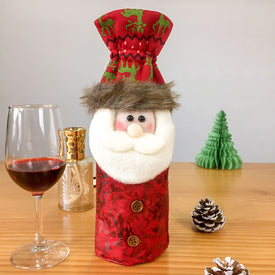 Christmas Wine Bottle Cover