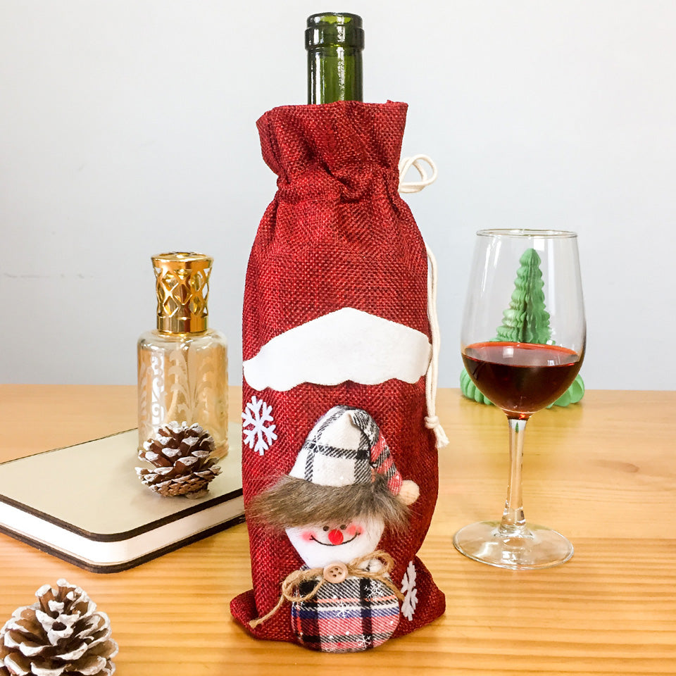 Christmas Wine Bottle Cover