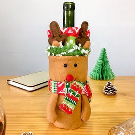 Christmas Wine Bottle Cover