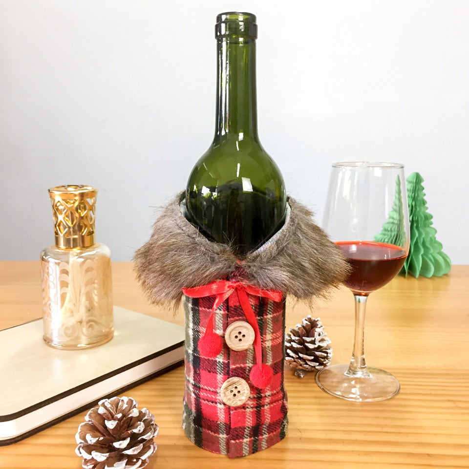 Christmas Wine Bottle Cover