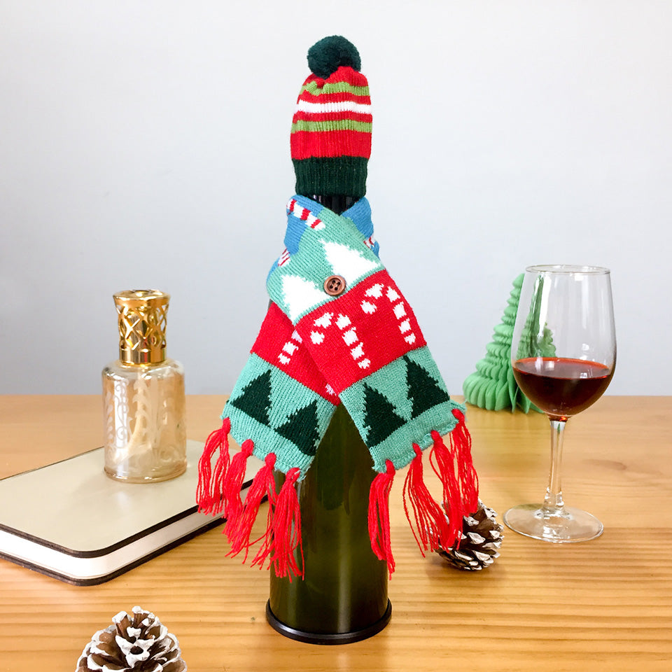 Christmas Wine Bottle Cover