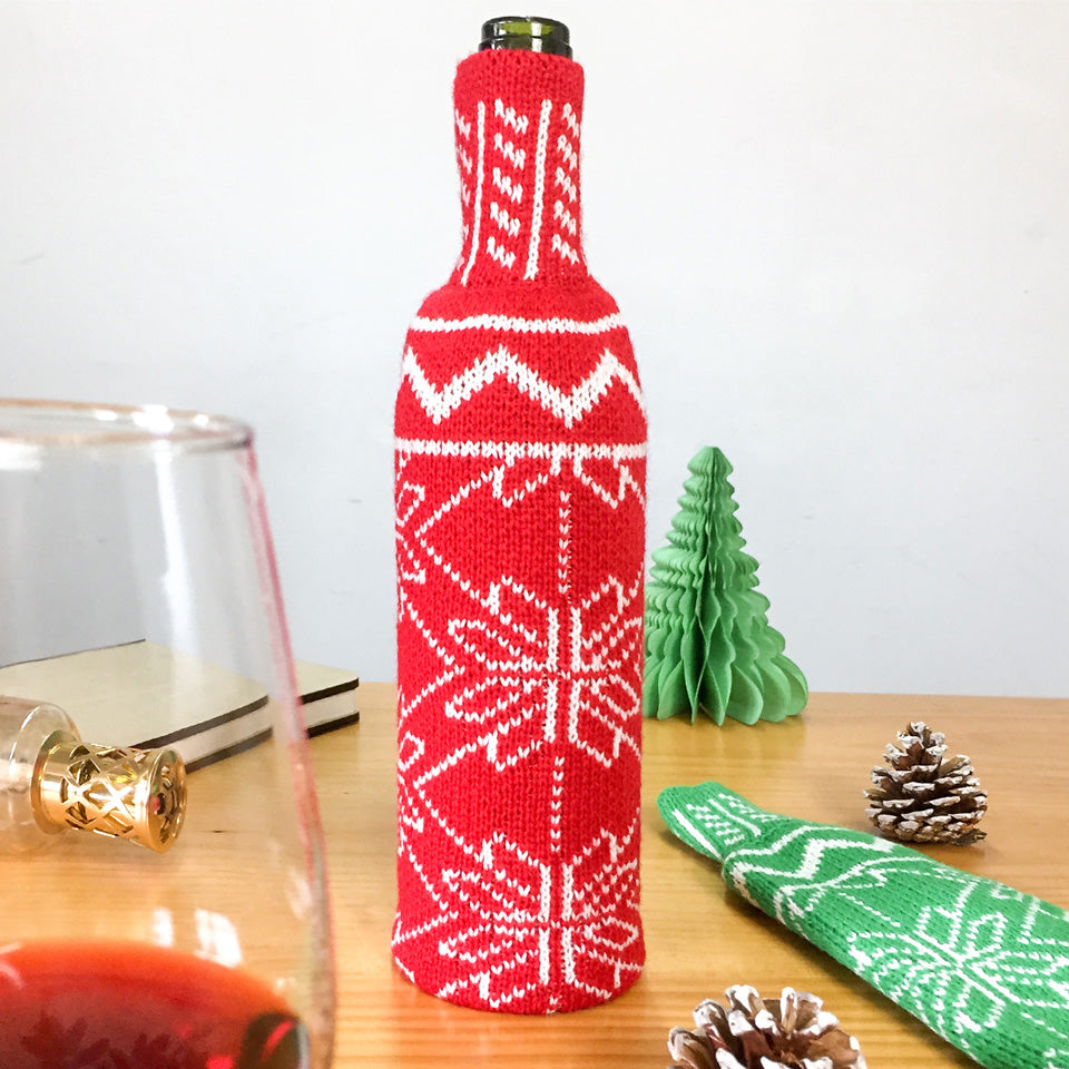 Christmas Wine Bottle Cover