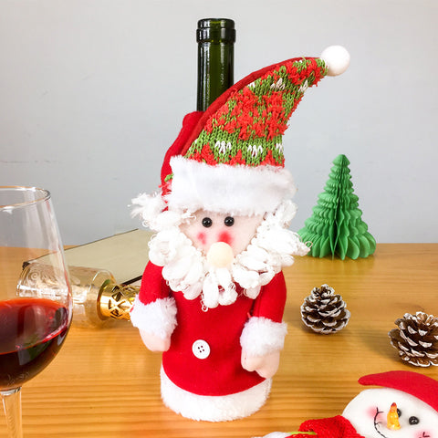 Image of Christmas Wine Bottle Cover