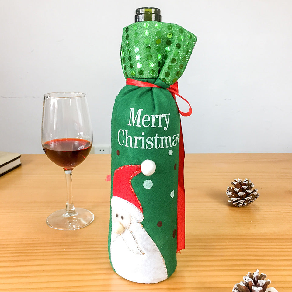 Christmas Wine Bottle Cover