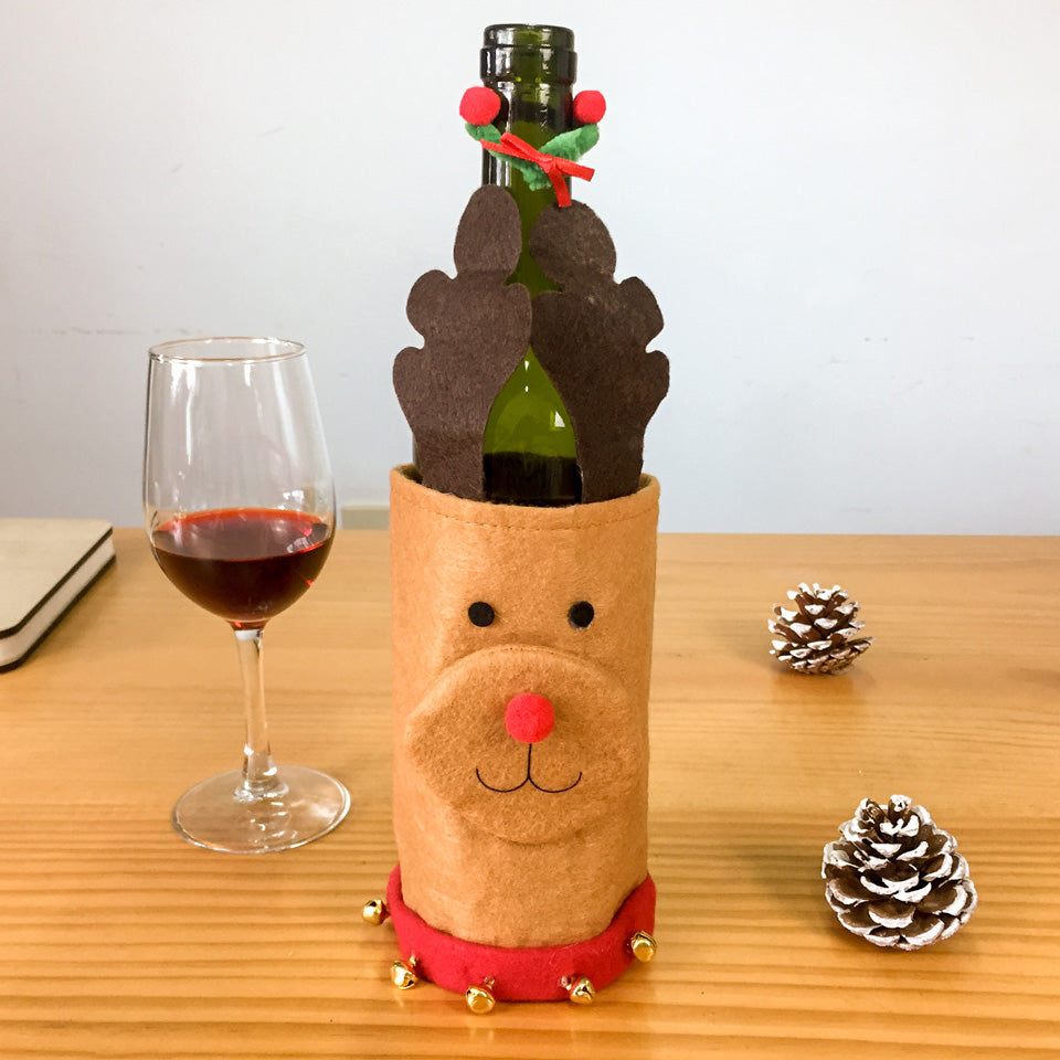 Christmas Wine Bottle Cover