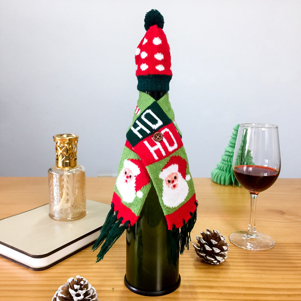 Christmas Wine Bottle Cover