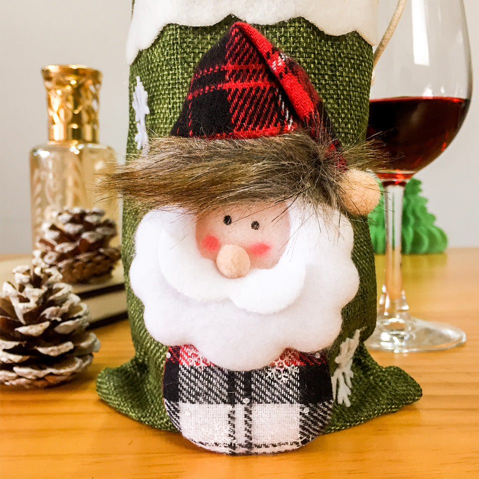 Christmas Wine Bottle Cover