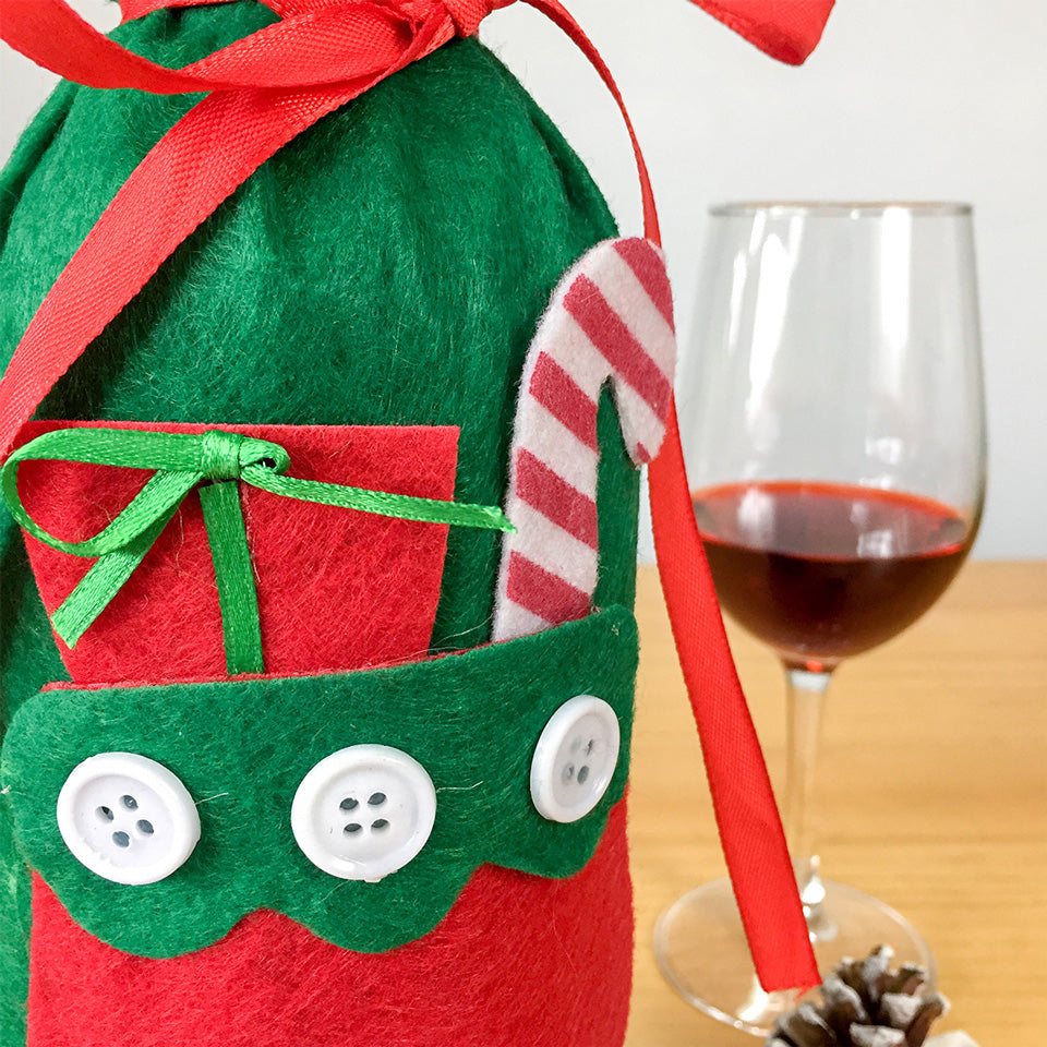 Christmas Wine Bottle Cover