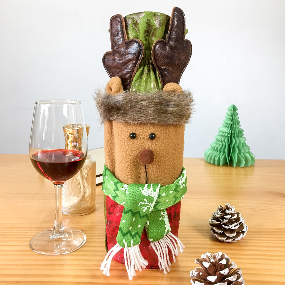 Christmas Wine Bottle Cover