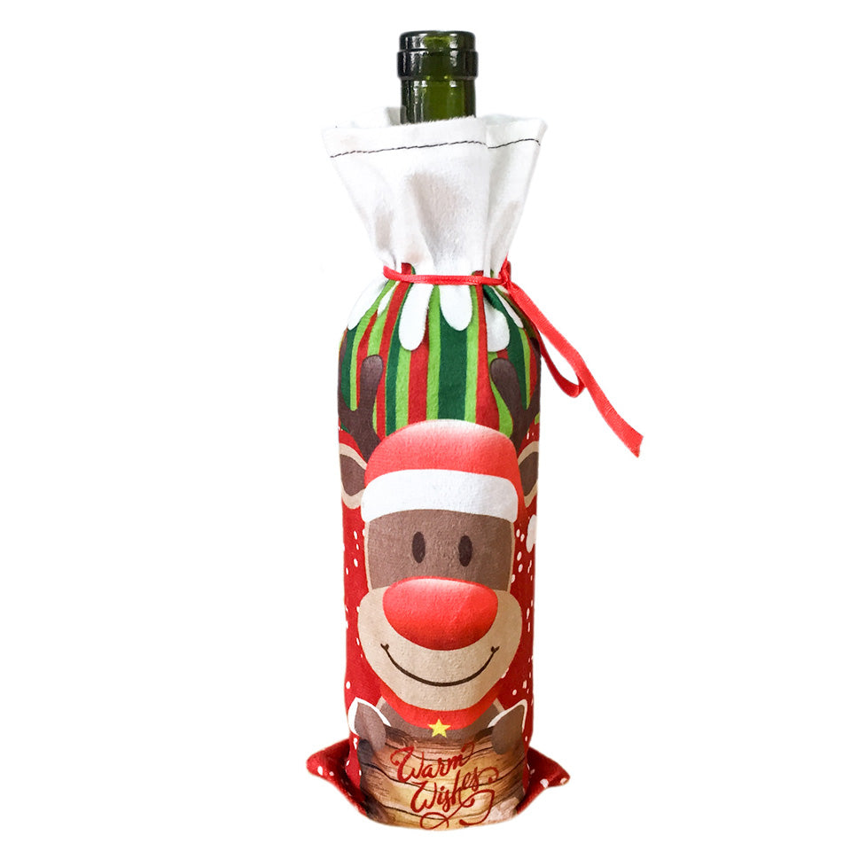 Christmas Wine Bottle Cover