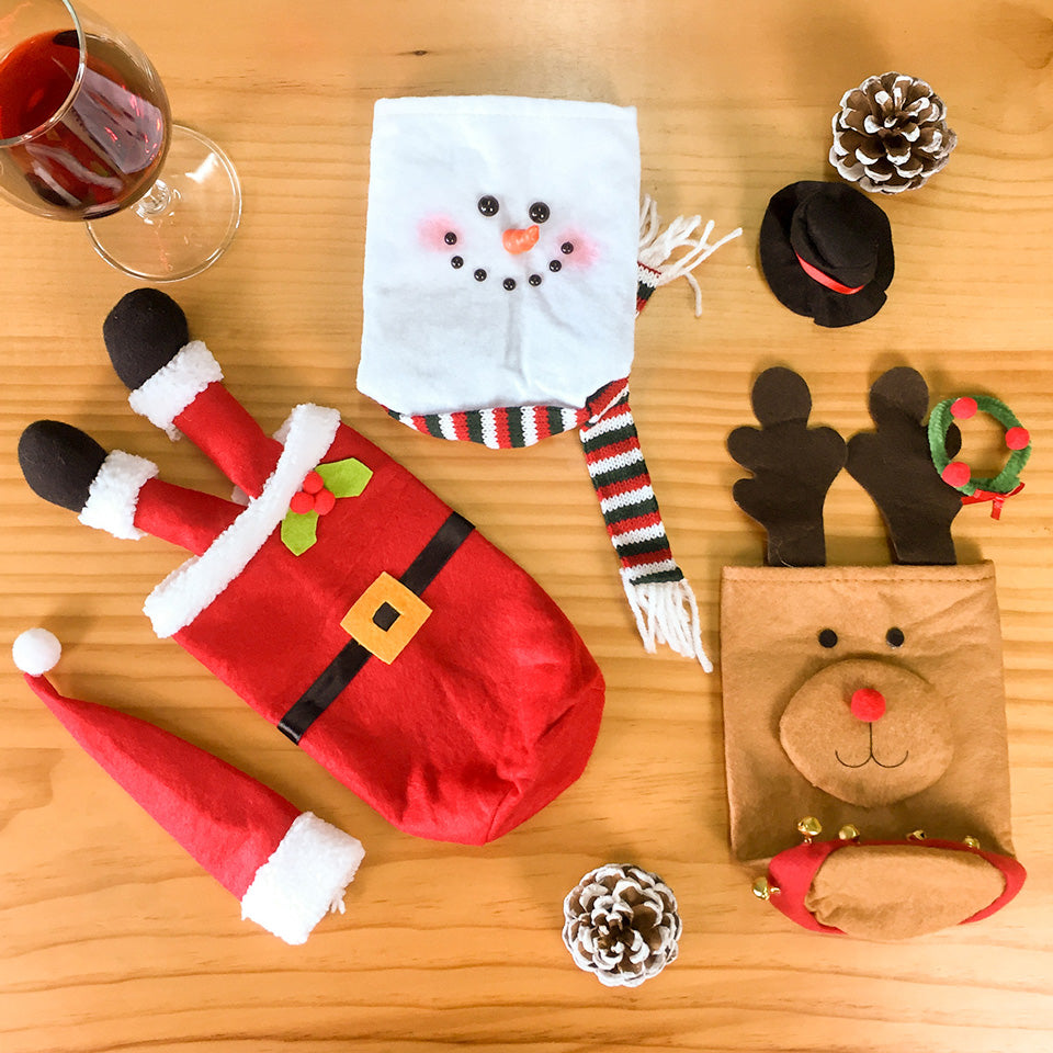 Christmas Wine Bottle Cover