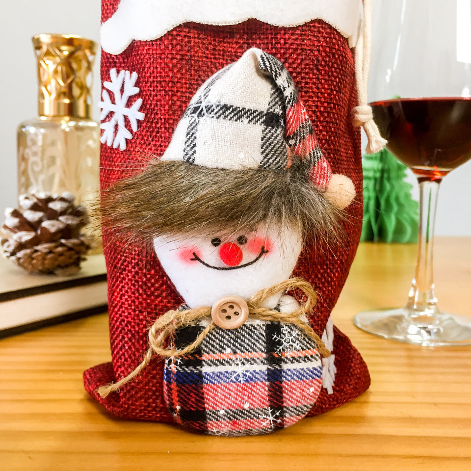 Christmas Wine Bottle Cover