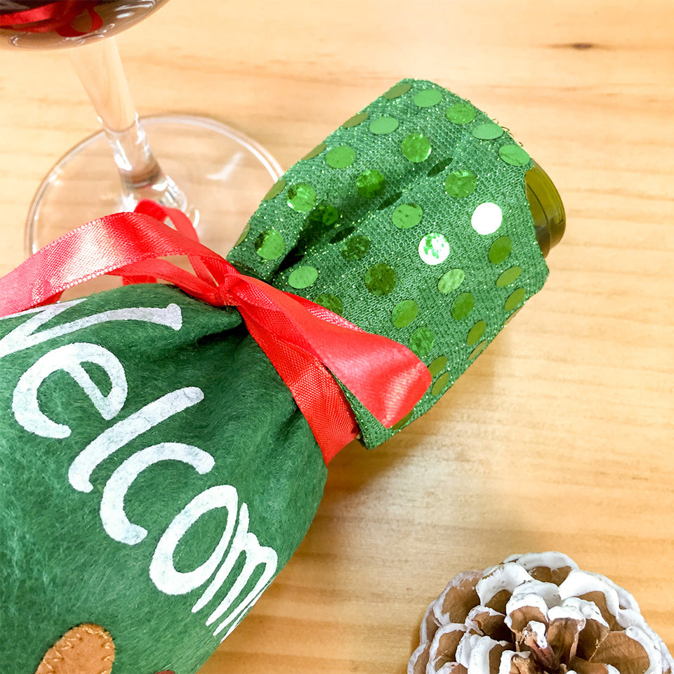 Christmas Wine Bottle Cover