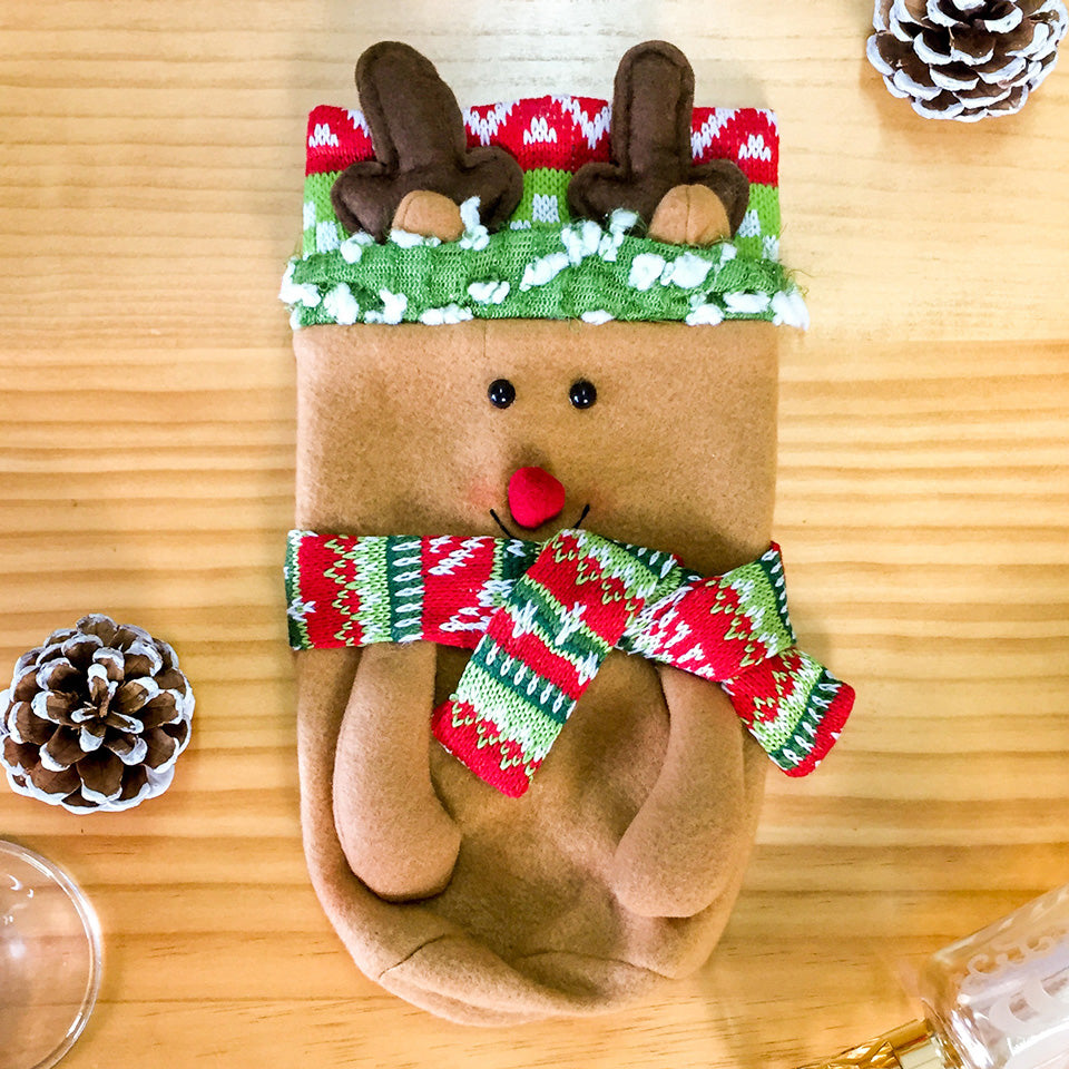 Christmas Wine Bottle Cover