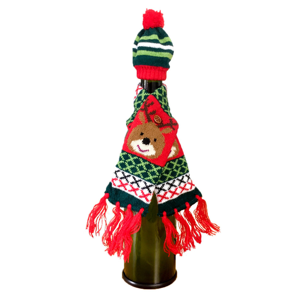 Christmas Wine Bottle Cover