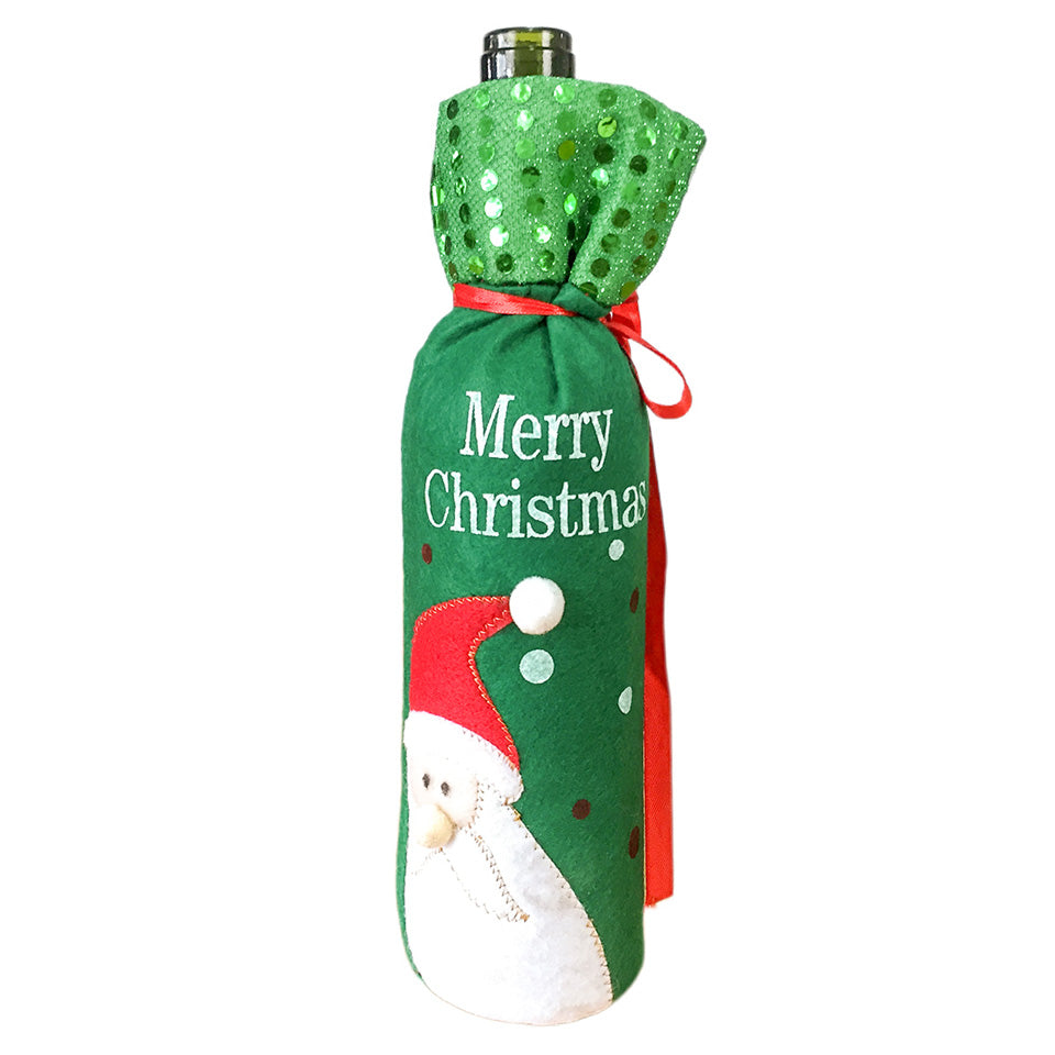 Christmas Wine Bottle Cover