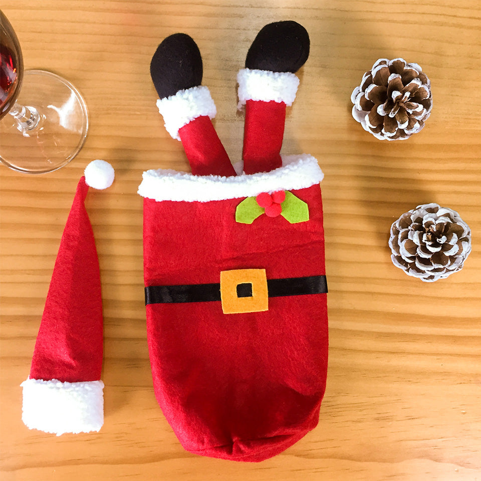 Christmas Wine Bottle Cover