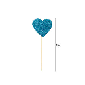 10 pcs/set Heart Cupcake Toppers | Nicro Party 
