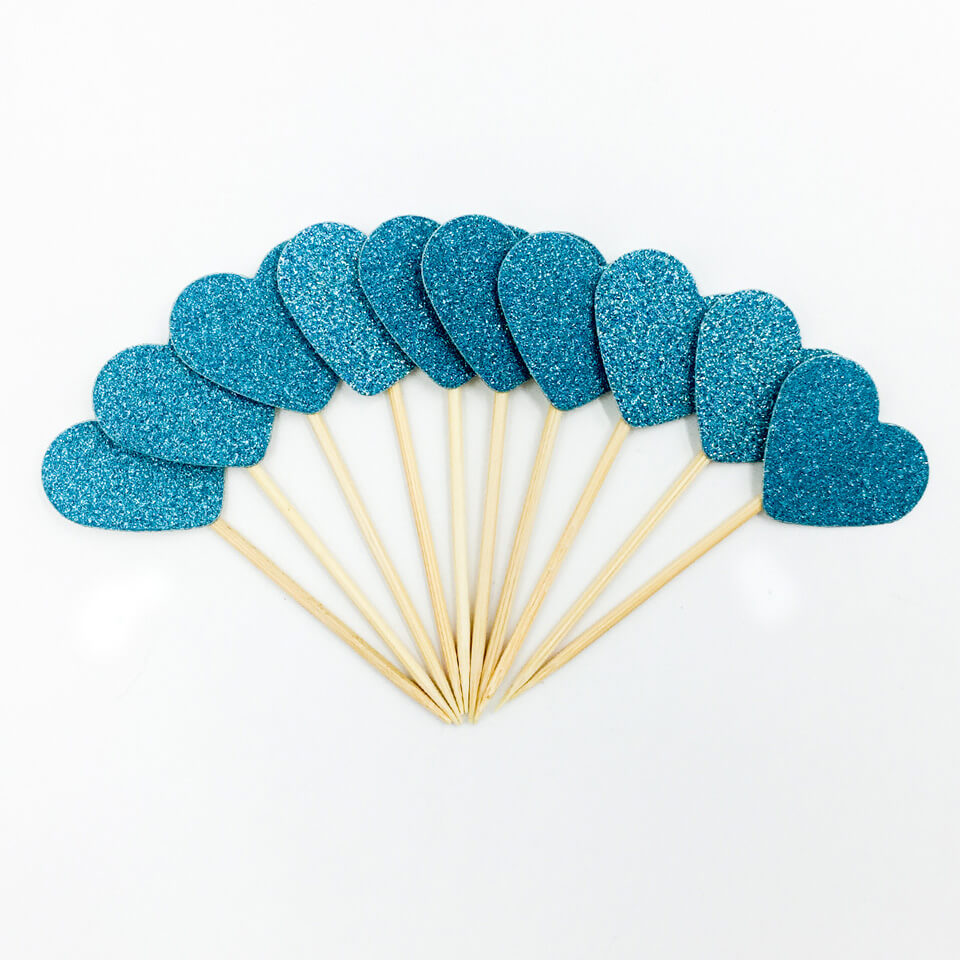 10 pcs/set Heart Cupcake Toppers | Nicro Party 