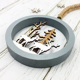Deer Wooden Christmas Pendants | Nicro Party