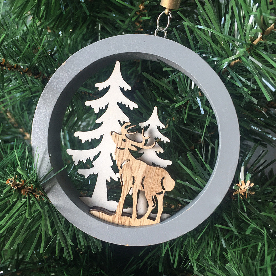 Deer Wooden Christmas Pendants | Nicro Party 