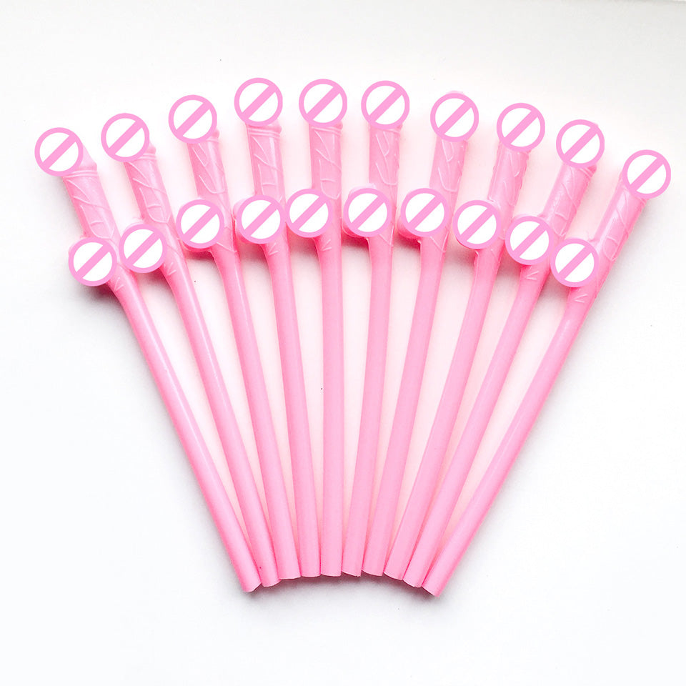 10 pcs/set Drinking Penis Straws