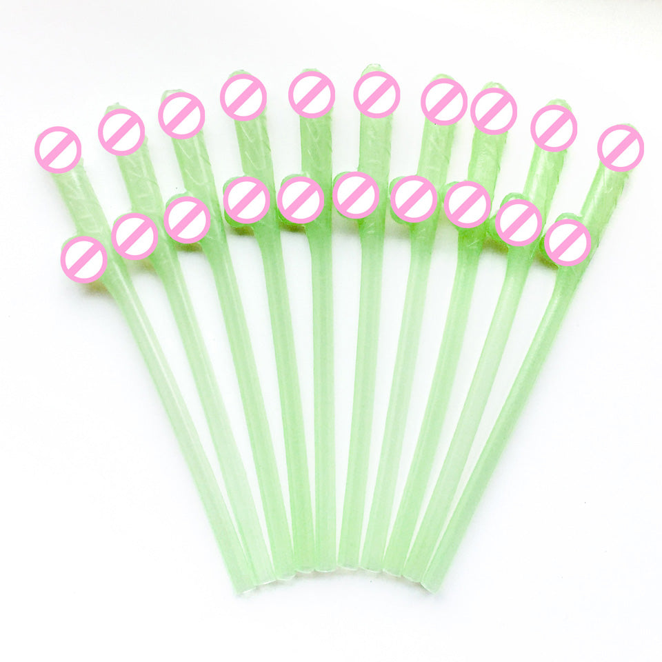 10 pcs/set Drinking Penis Straws