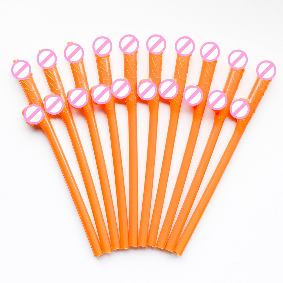 10 pcs/set Drinking Penis Straws