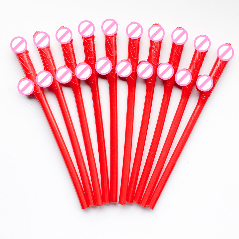 10 pcs/set Drinking Penis Straws