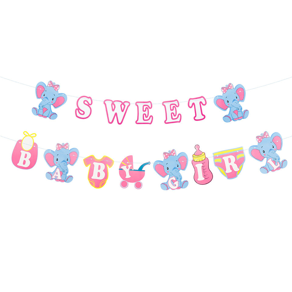 Elephant Baby Shower Gender Reveal Party Decoration | Nicro Party