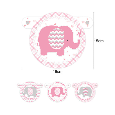 Image of pink Elephant Banner size