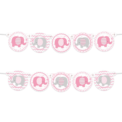 Image of Elephant Banner pink