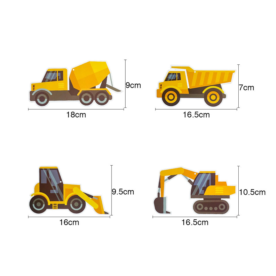 Excavator Truck Swirl Decorations | Nicro Party
