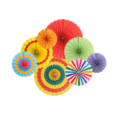 6 or 8 pcs/set Party Paper Fans   | Nicro Party