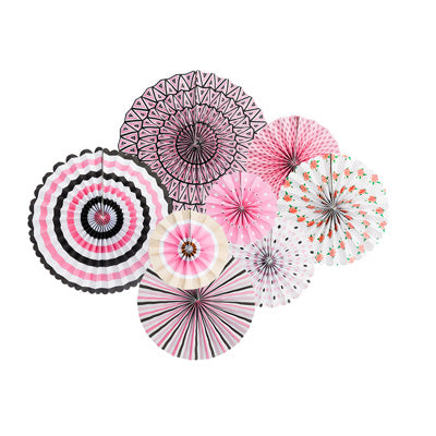 6 or 8 pcs/set Party Paper Fans   | Nicro Party