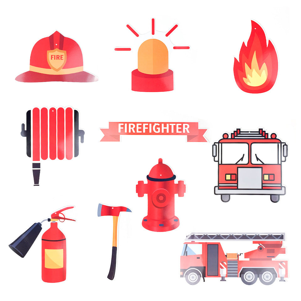 Firefighter Spiral Tassel Ornaments | Nicro Party